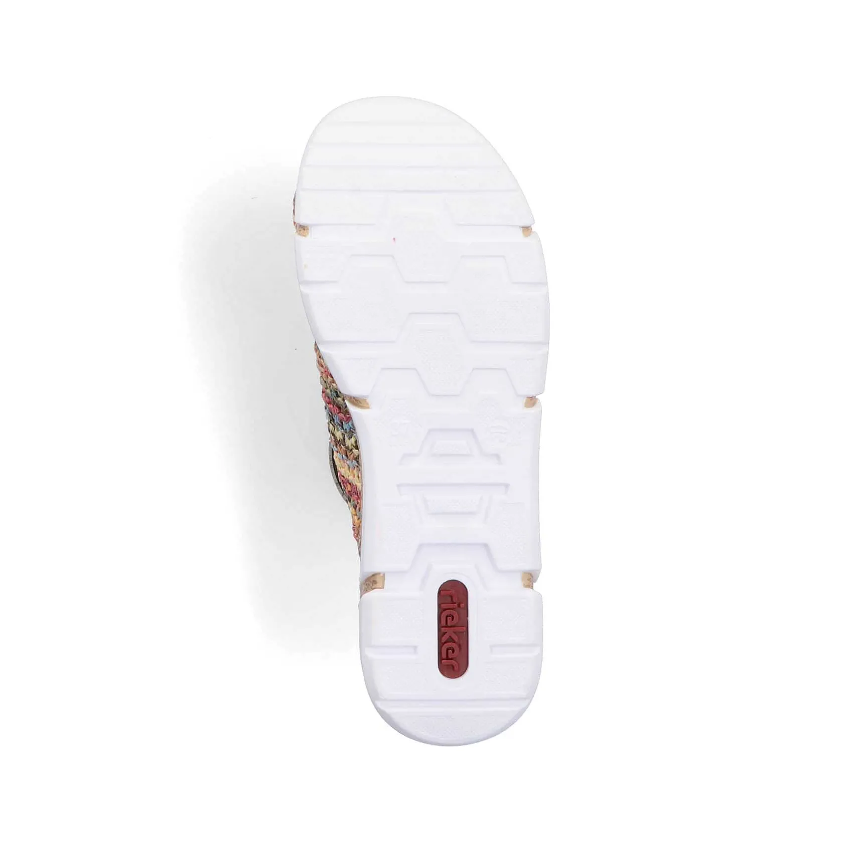 Rieker Summer Shoes-Women'S Mules Multi-Light Brown