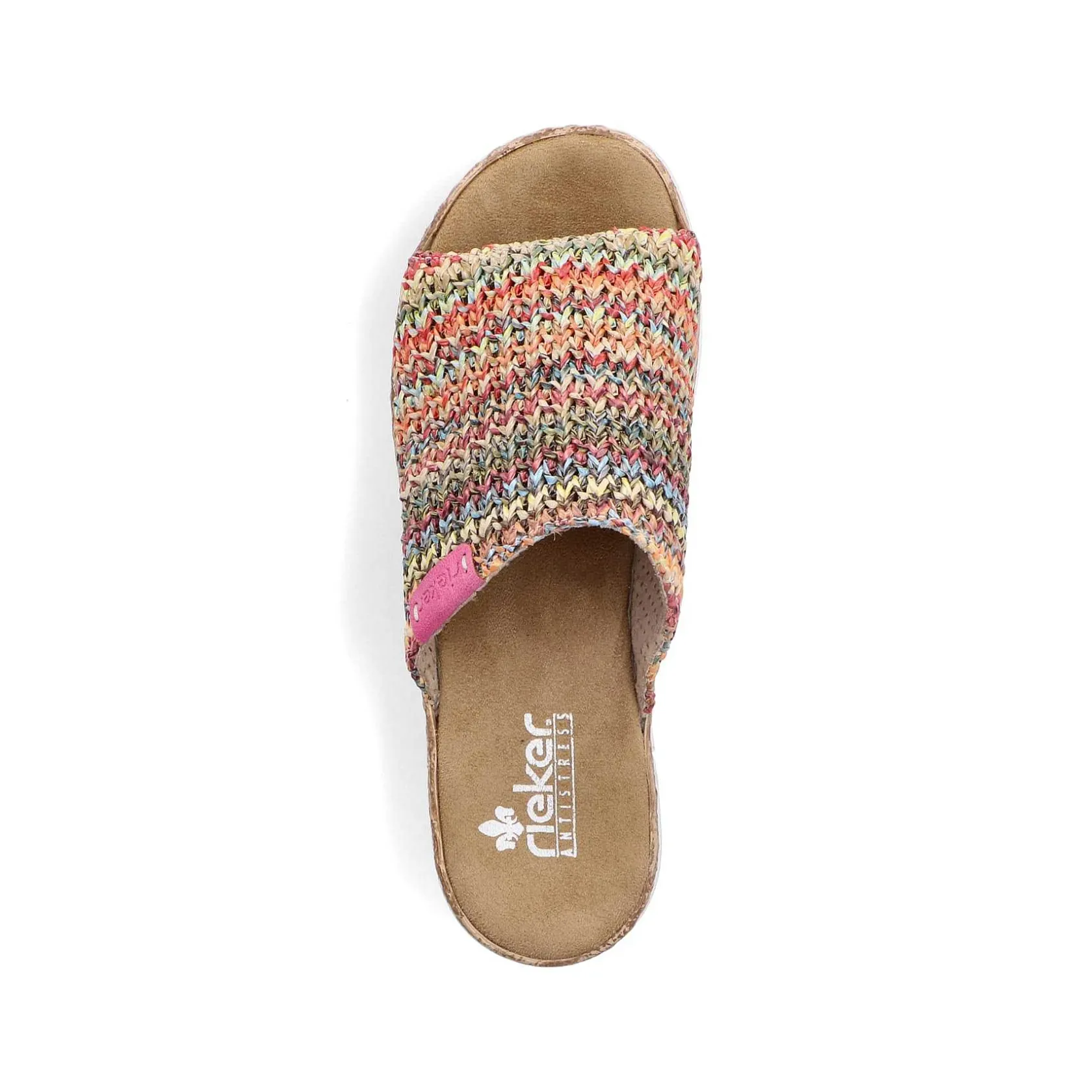 Rieker Summer Shoes-Women'S Mules Multi-Light Brown