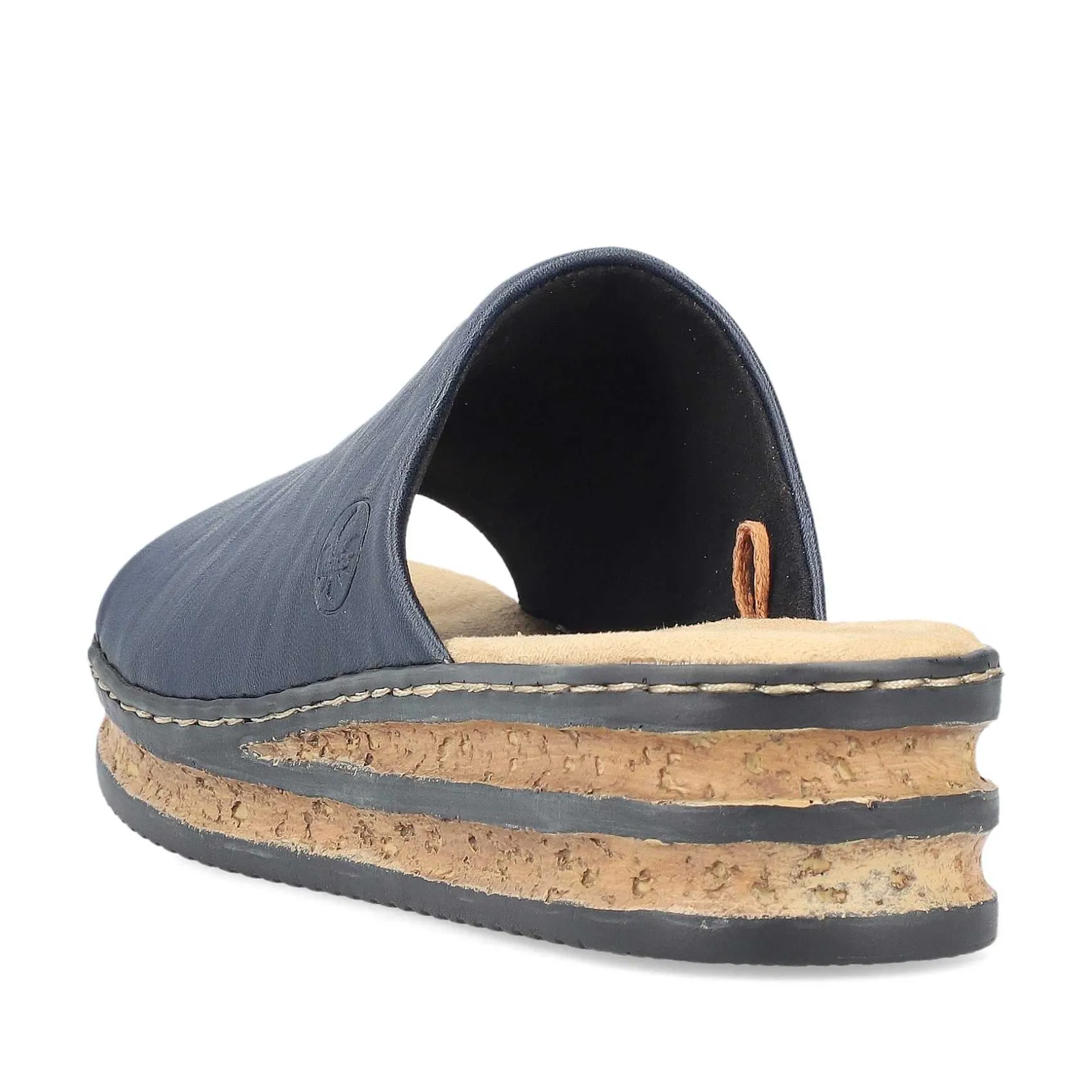 Rieker Summer Shoes-Women'S Mules Navy Blue