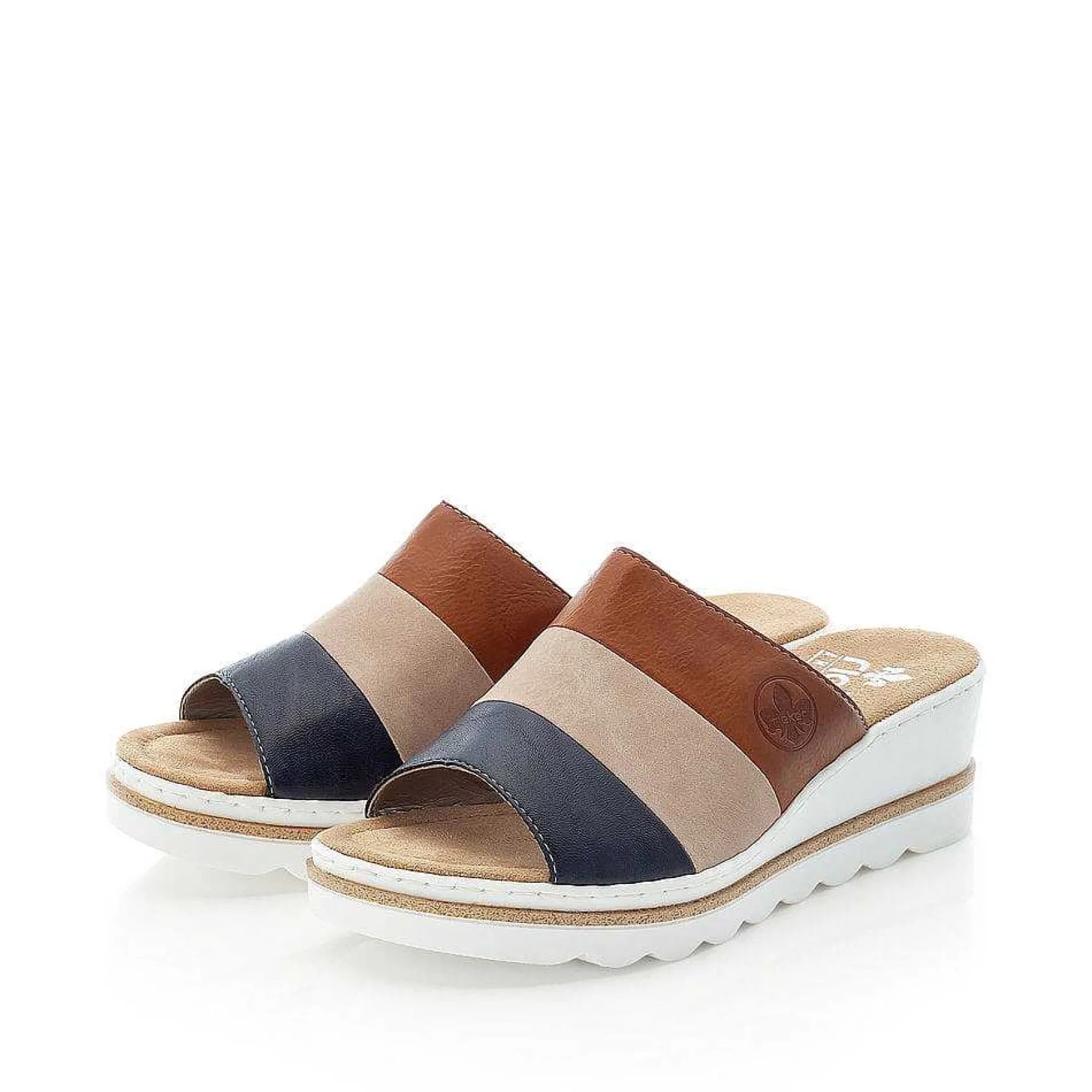 Rieker Mules & Slippers-Women'S Mules Nut Brown-Black