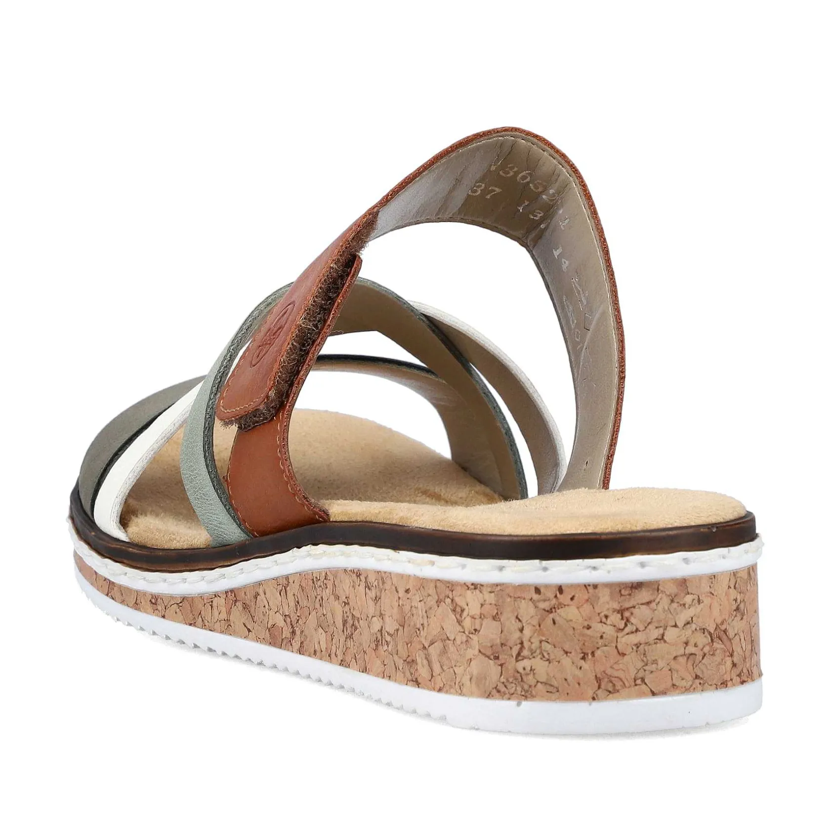 Rieker Mules & Slippers-Women'S Mules Olive Green-Brown-White