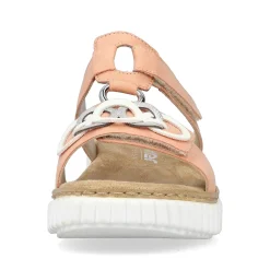 Rieker Colorful Styles-Women'S Mules Peach