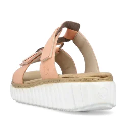 Rieker Colorful Styles-Women'S Mules Peach