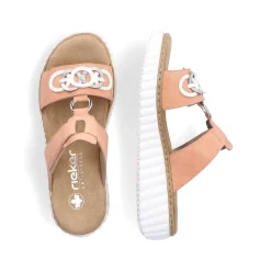 Rieker Colorful Styles-Women'S Mules Peach