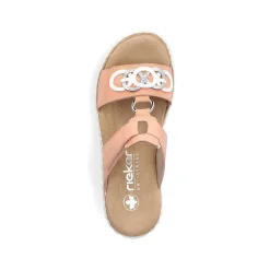 Rieker Colorful Styles-Women'S Mules Peach