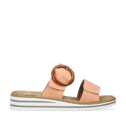 Rieker Colorful Styles-Women'S Mules Peach