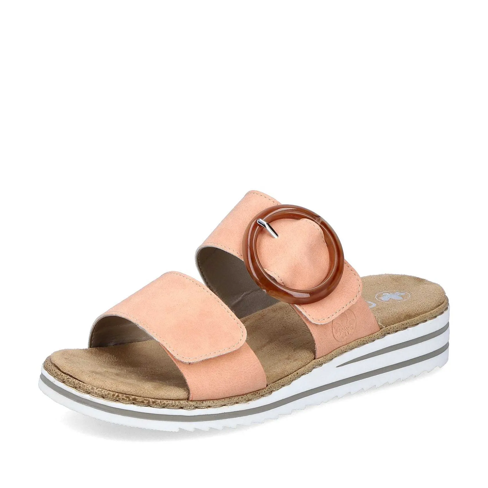 Rieker Colorful Styles-Women'S Mules Peach