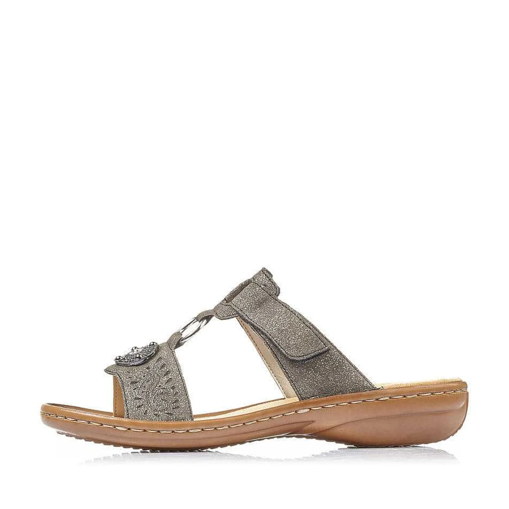 Rieker Mules & Slippers-Women'S Mules Platinum Gray