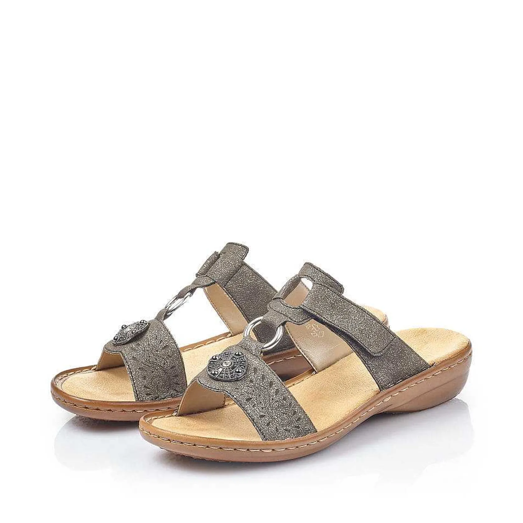 Rieker Mules & Slippers-Women'S Mules Platinum Gray