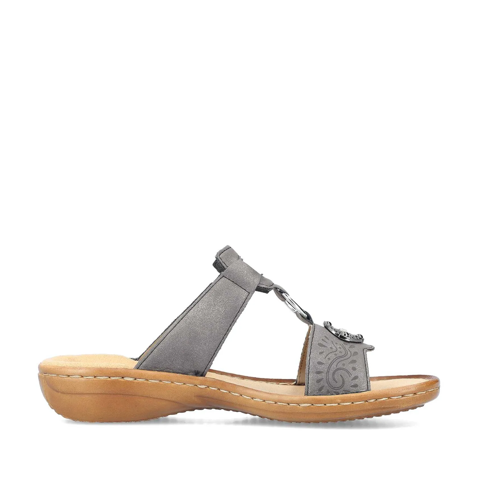 Rieker Mules & Slippers-Women'S Mules Platinum Gray