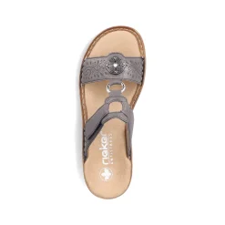 Rieker Mules & Slippers-Women'S Mules Platinum Gray