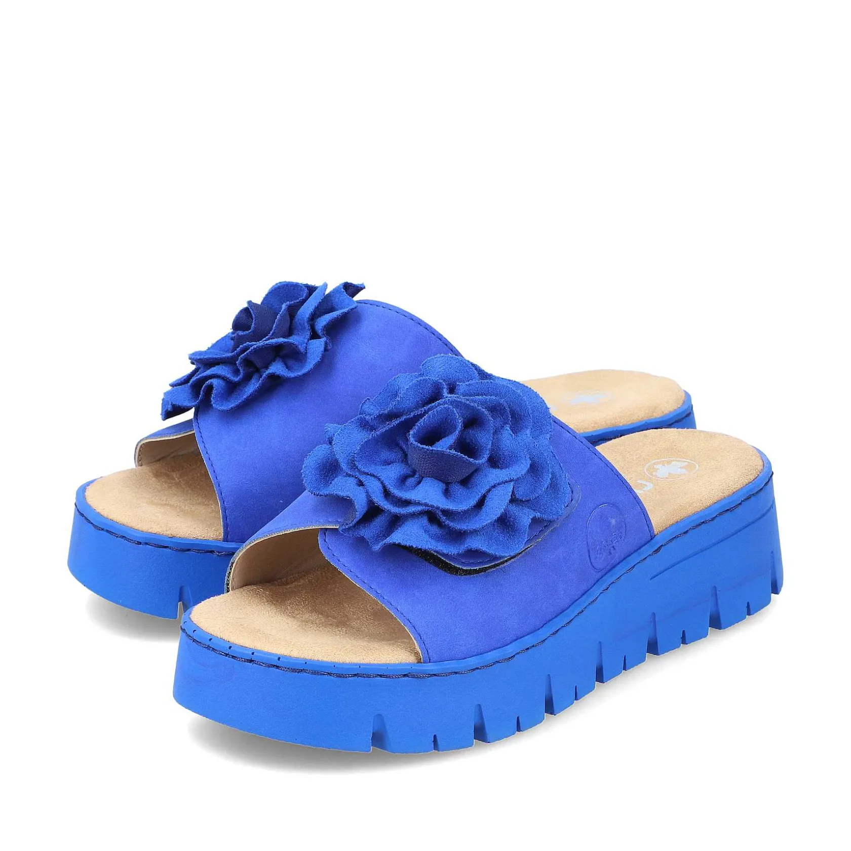 Rieker Colorful Styles-Women'S Mules Royal Blue