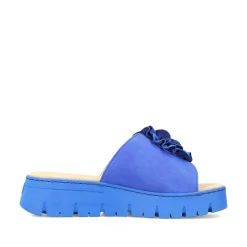 Rieker Colorful Styles-Women'S Mules Royal Blue