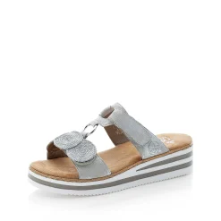 Rieker Mules & Slippers-Women'S Mules Silver Gray