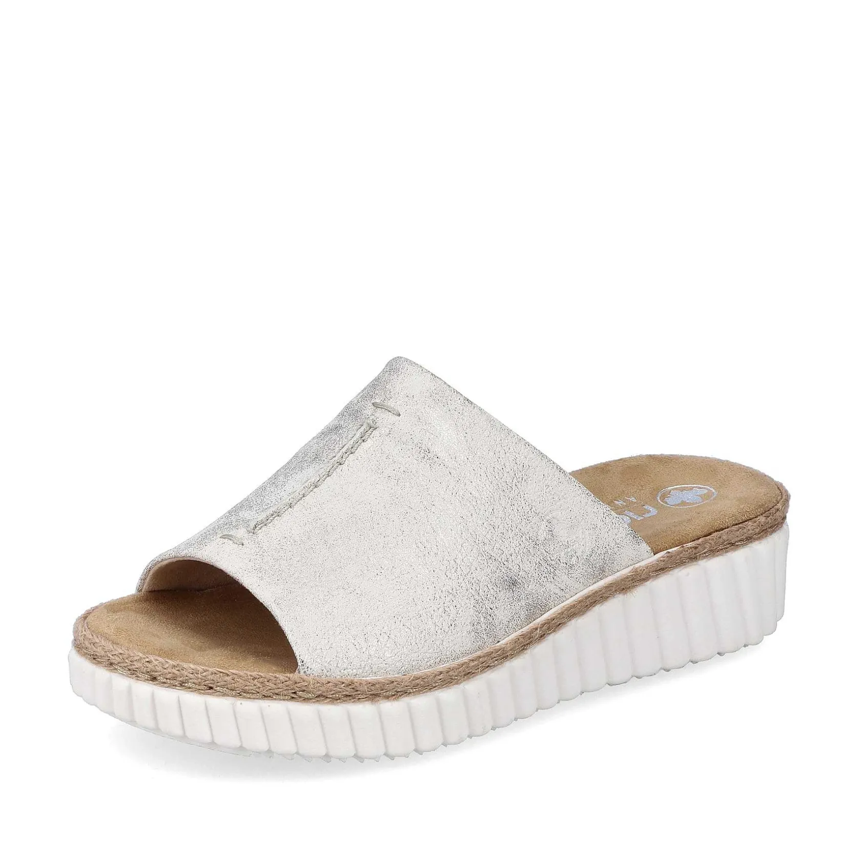 Rieker Mules & Slippers-Women'S Mules Silver-Platinum-Metallic