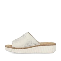 Rieker Mules & Slippers-Women'S Mules Silver-Platinum-Metallic