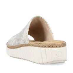Rieker Mules & Slippers-Women'S Mules Silver-Platinum-Metallic