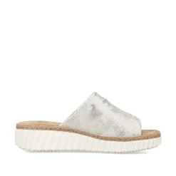 Rieker Mules & Slippers-Women'S Mules Silver-Platinum-Metallic