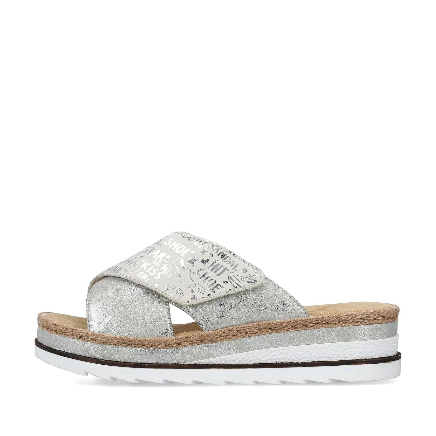 Rieker Mules & Slippers-Women'S Mules Silver Metallic