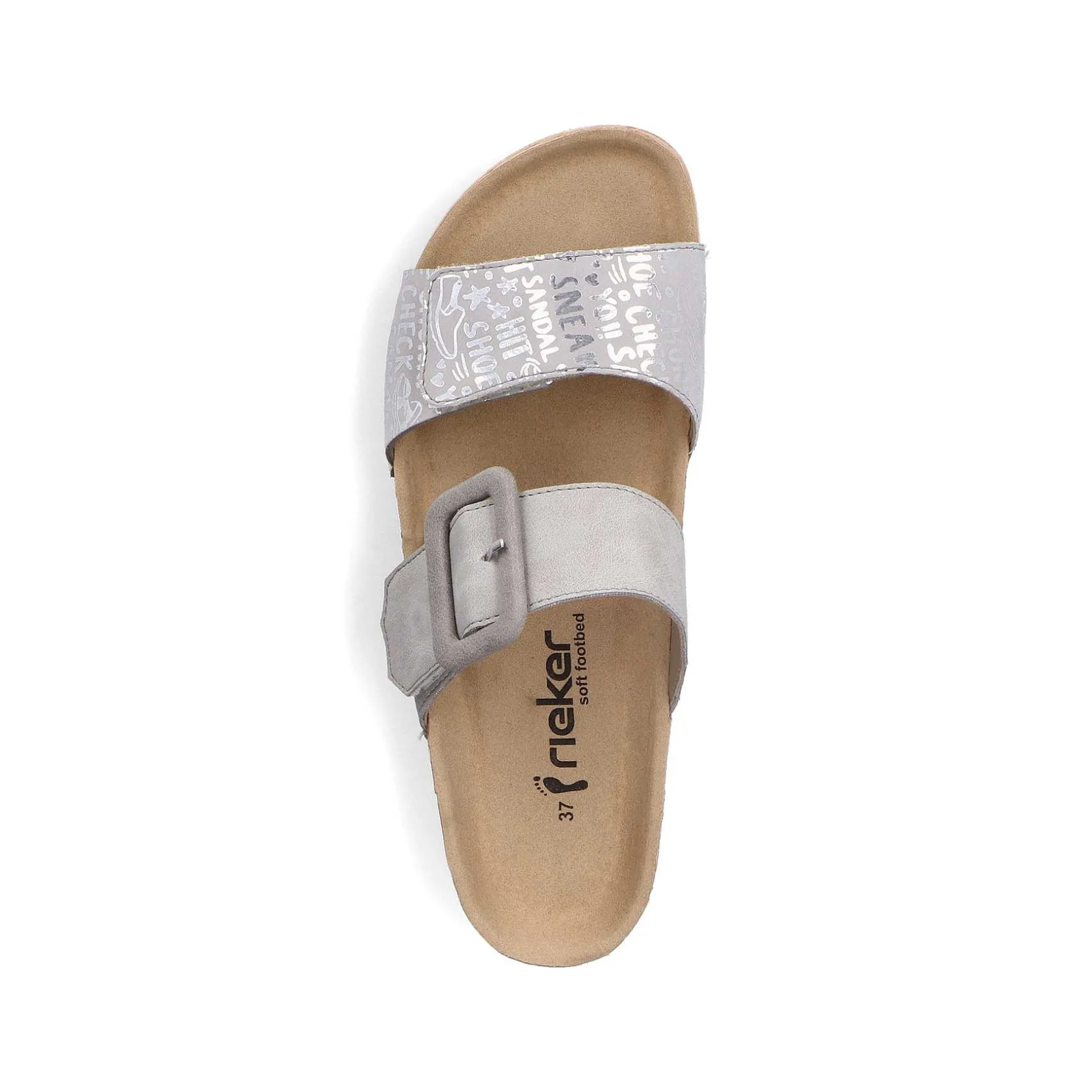 Rieker Mules & Slippers-Women'S Mules Silver Gray