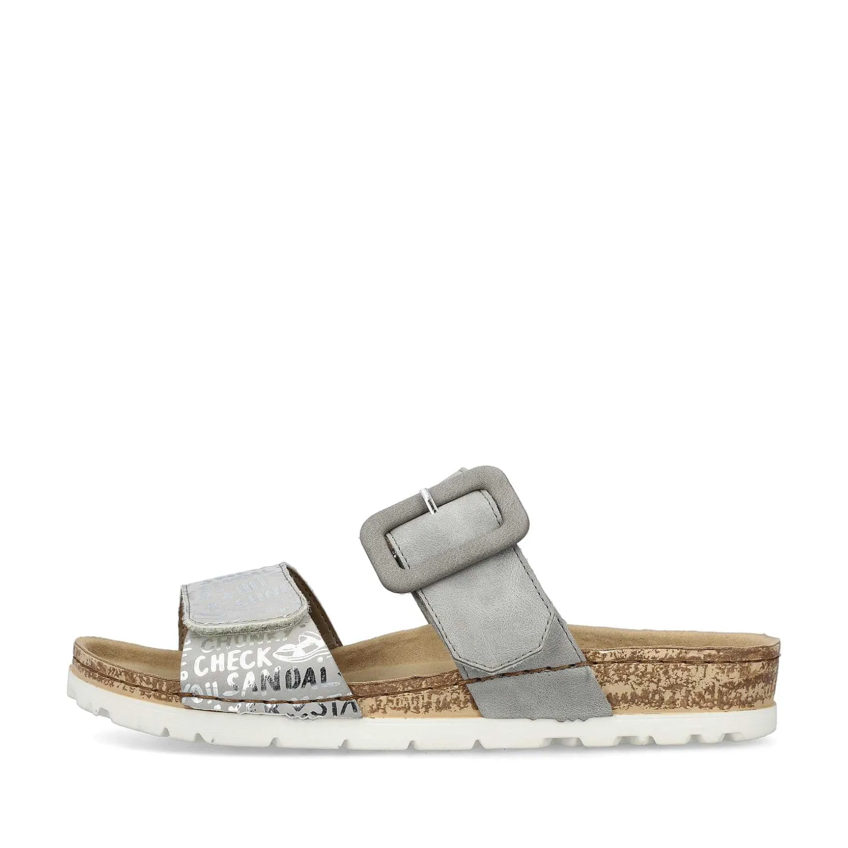 Rieker Mules & Slippers-Women'S Mules Silver Gray
