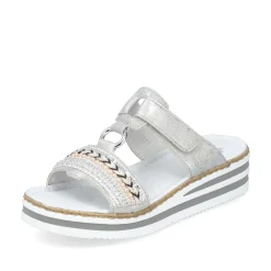 Rieker Mules & Slippers-Women'S Mules Silver Gray
