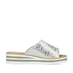 Rieker Mules & Slippers-Women'S Mules Silver Metallic