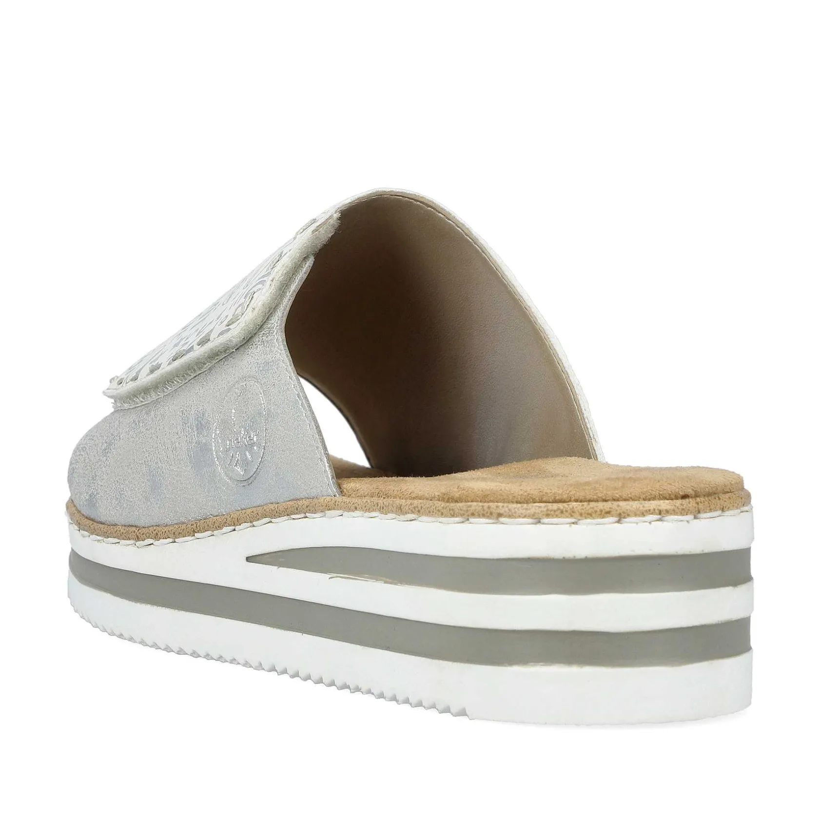 Rieker Mules & Slippers-Women'S Mules Silver Metallic