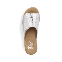 Rieker Mules & Slippers-Women'S Mules Silver Metallic