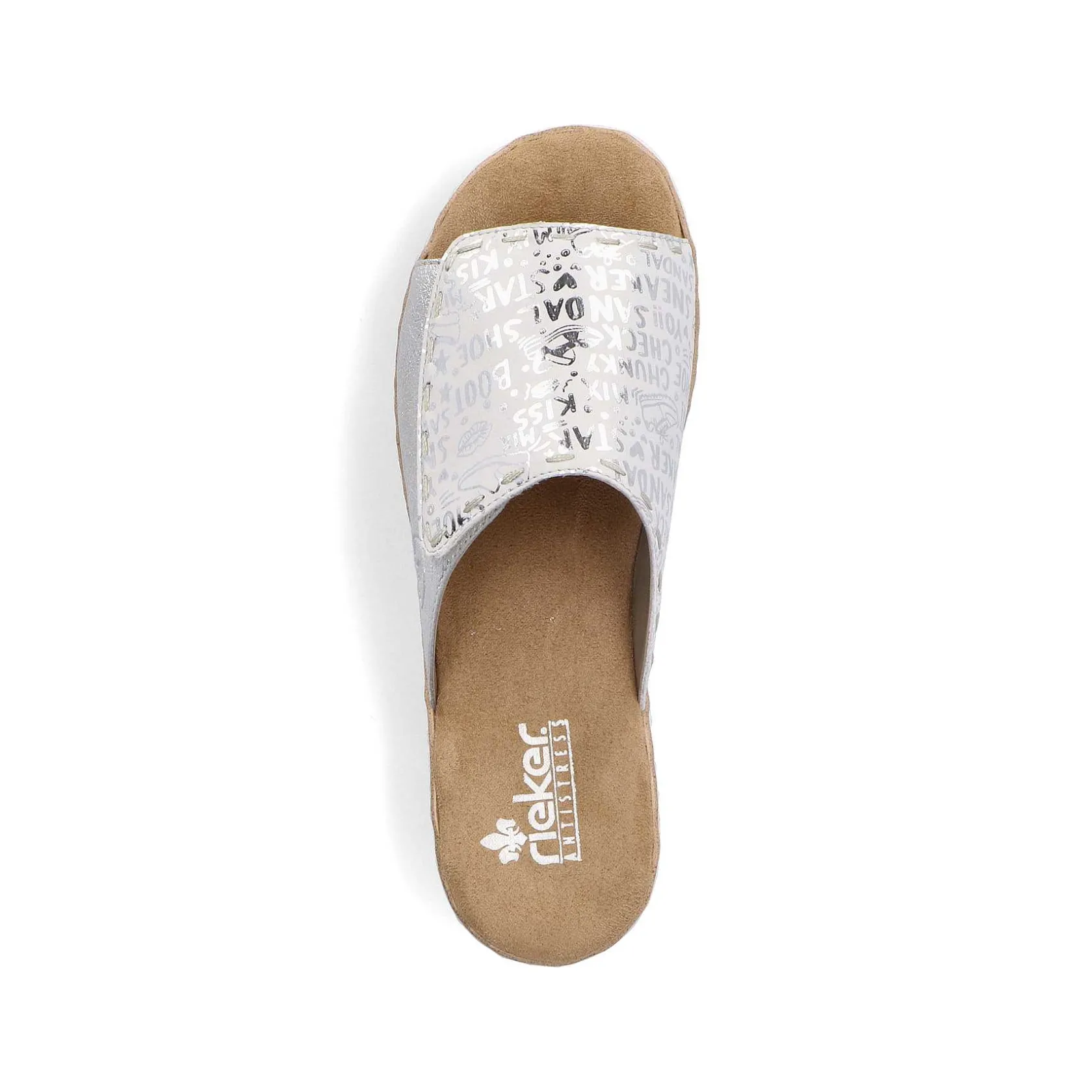 Rieker Mules & Slippers-Women'S Mules Silver Metallic