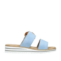 Rieker Colorful Styles-Women'S Mules Sky Blue