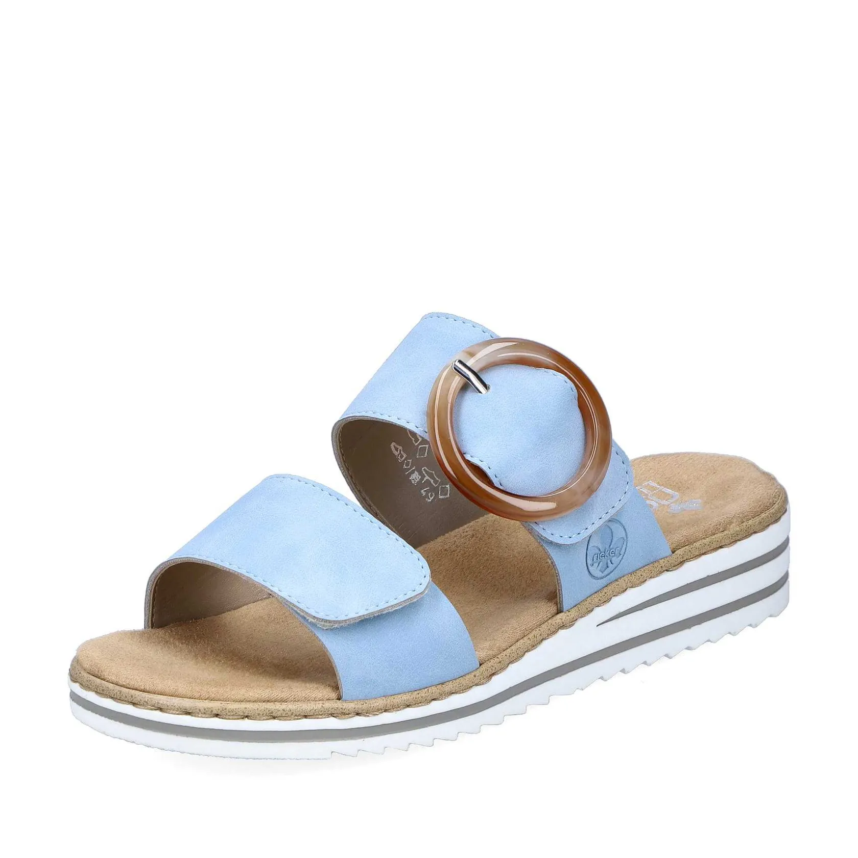 Rieker Colorful Styles-Women'S Mules Sky Blue