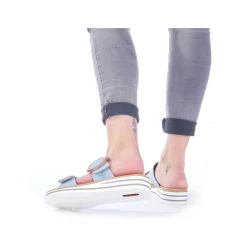 Rieker Colorful Styles-Women'S Mules Sky Blue