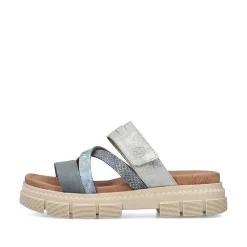 Rieker Mules & Slippers-Women'S Mules Slate Blue-Dust Gray