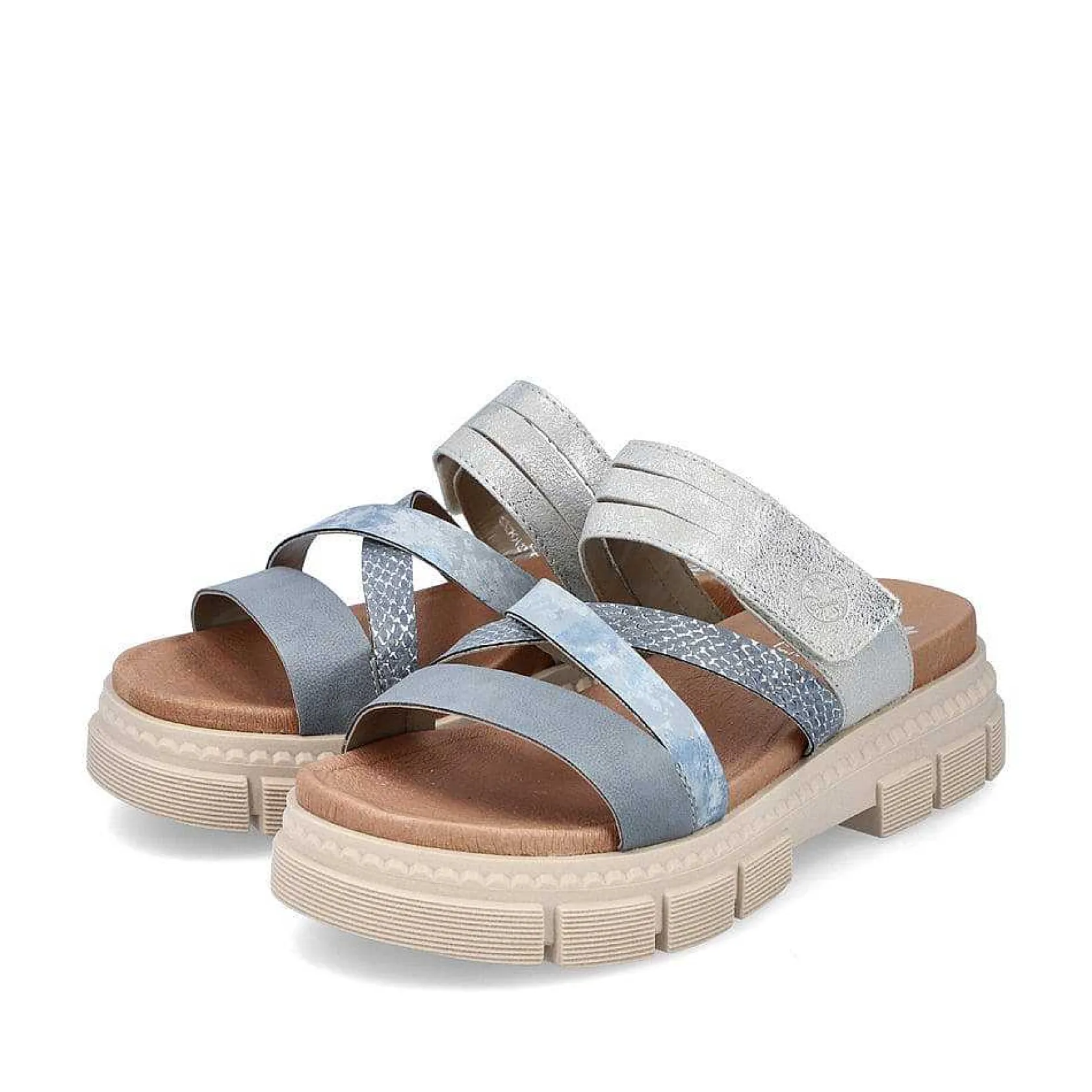 Rieker Mules & Slippers-Women'S Mules Slate Blue-Dust Gray
