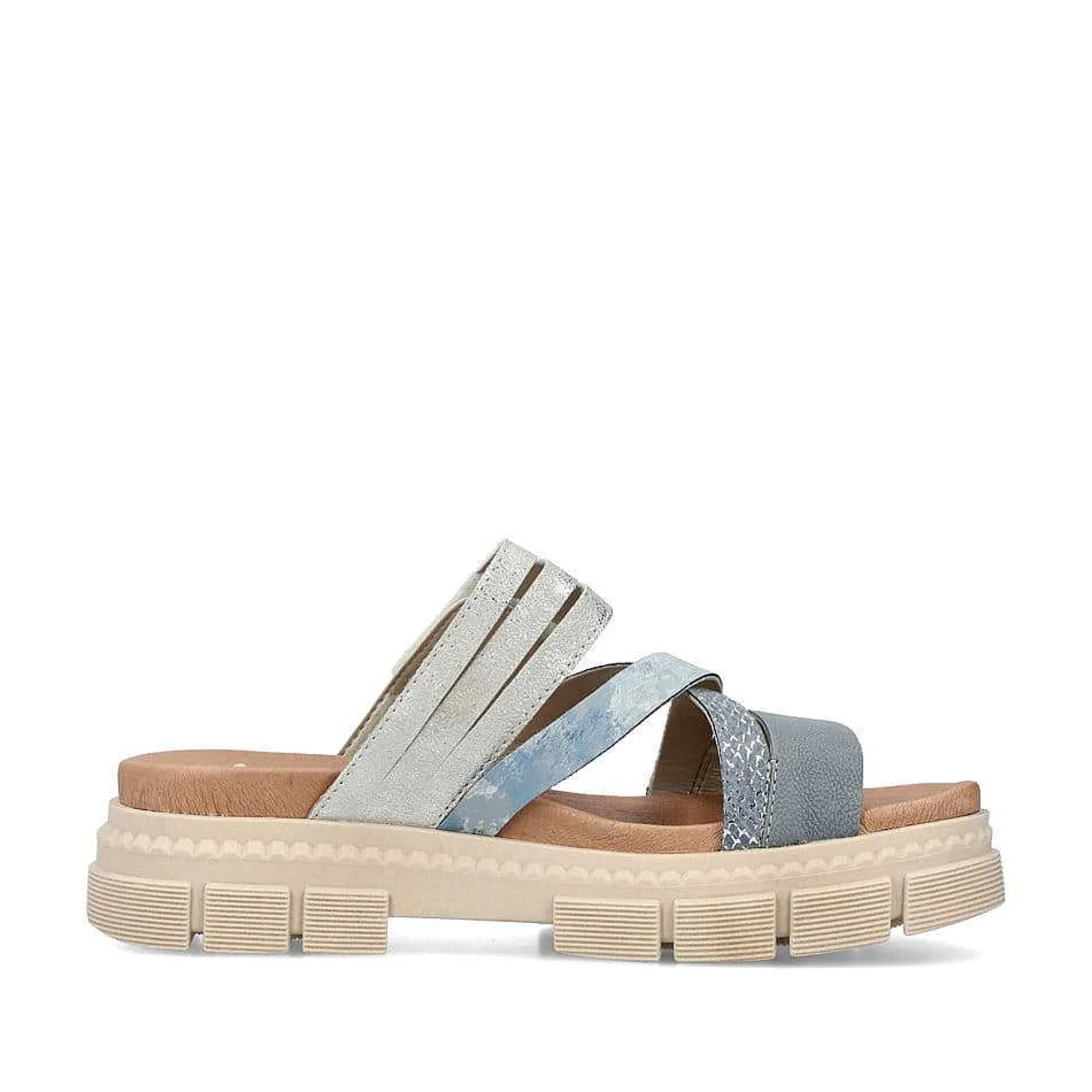 Rieker Mules & Slippers-Women'S Mules Slate Blue-Dust Gray