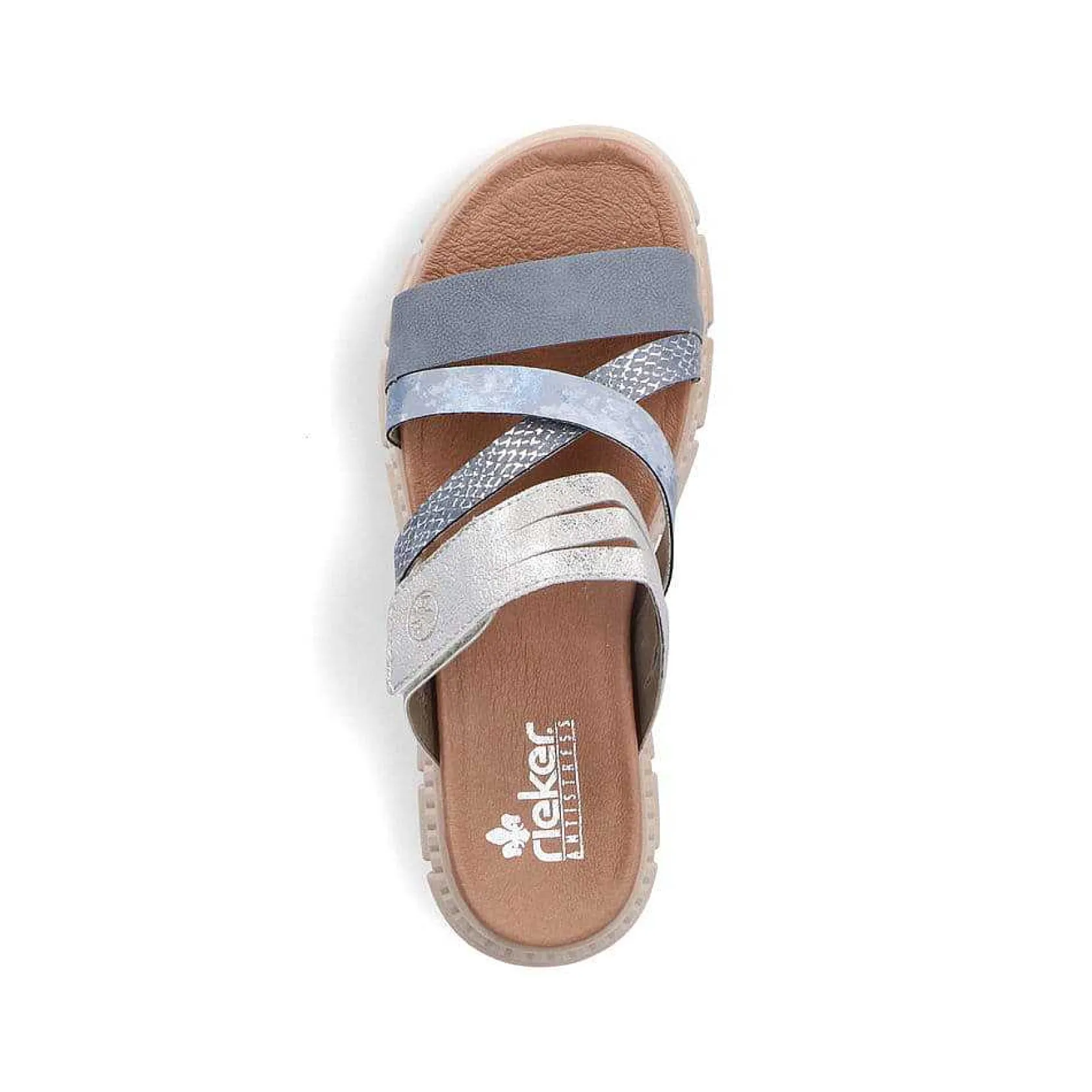Rieker Mules & Slippers-Women'S Mules Slate Blue-Dust Gray