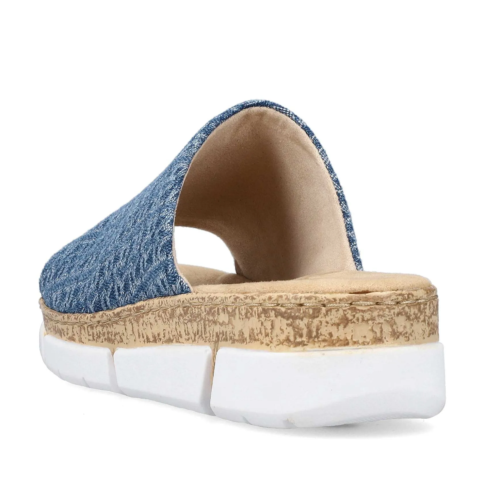 Rieker Summer Shoes-Women'S Mules Slate Blue