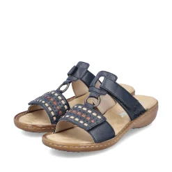 Rieker Mules & Slippers-Women'S Mules Steel Blue