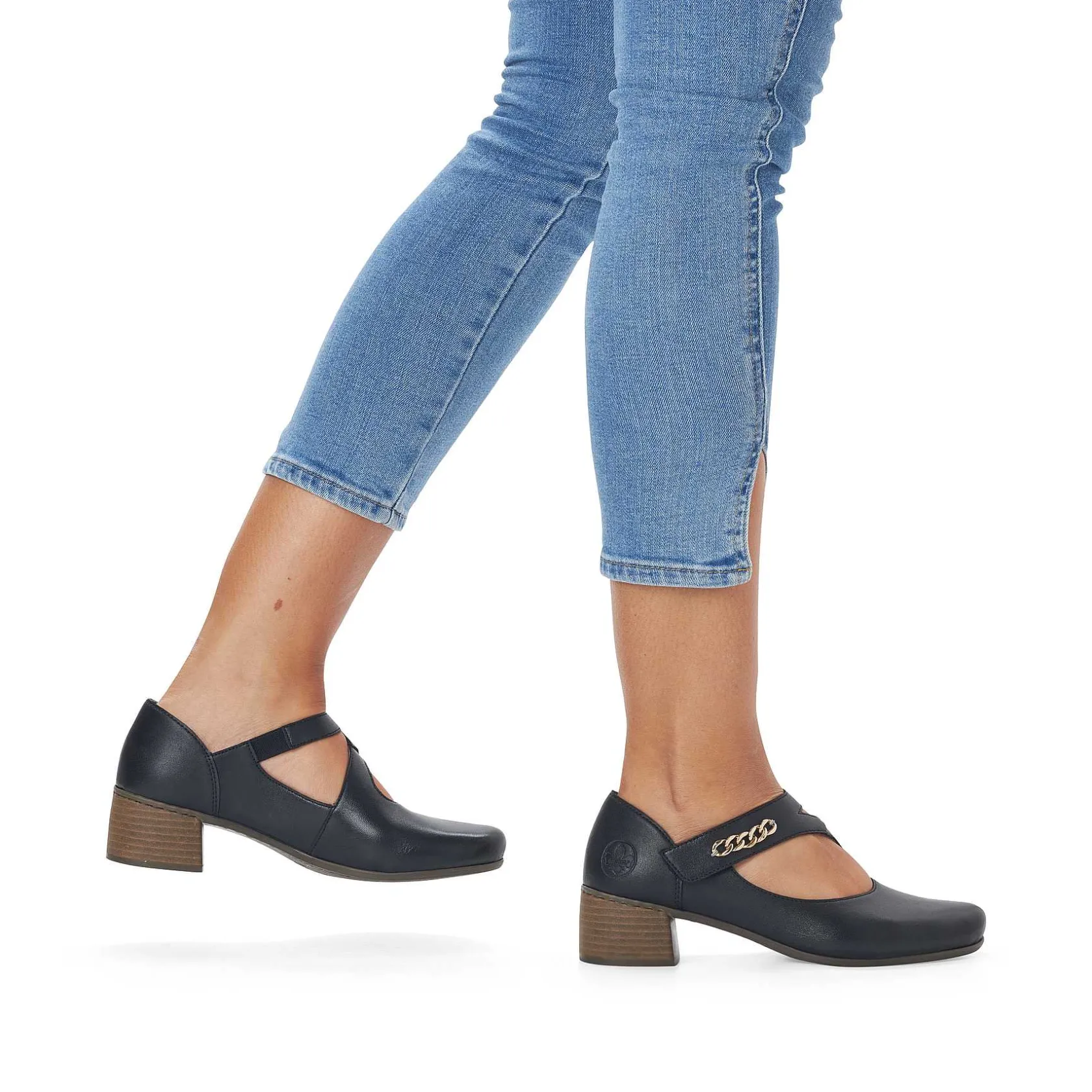 Rieker Business Shoes-Women'S Pumps Asphalt Black