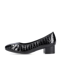 Rieker Business Shoes-Women'S Pumps Glossy Black