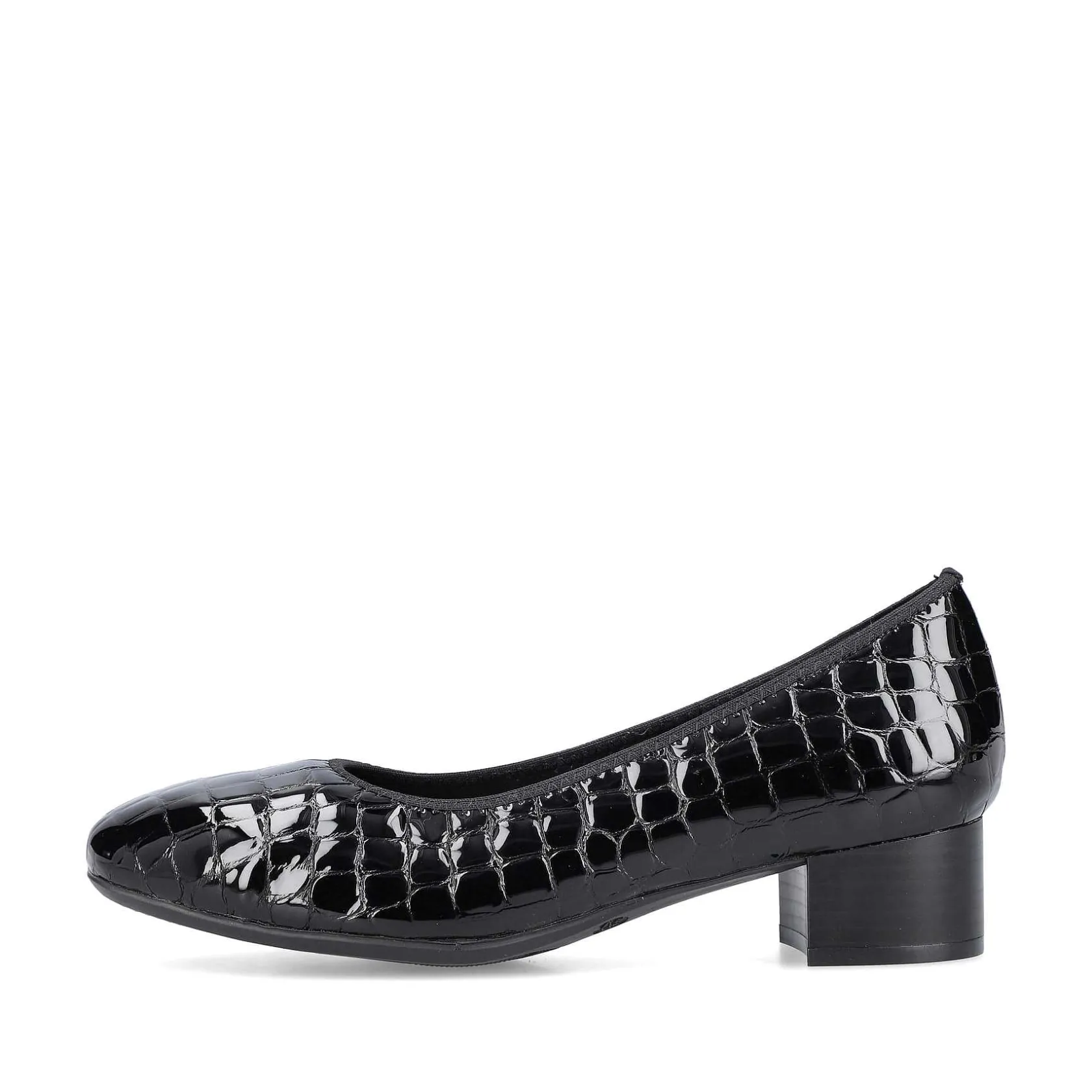 Rieker Business Shoes-Women'S Pumps Glossy Black