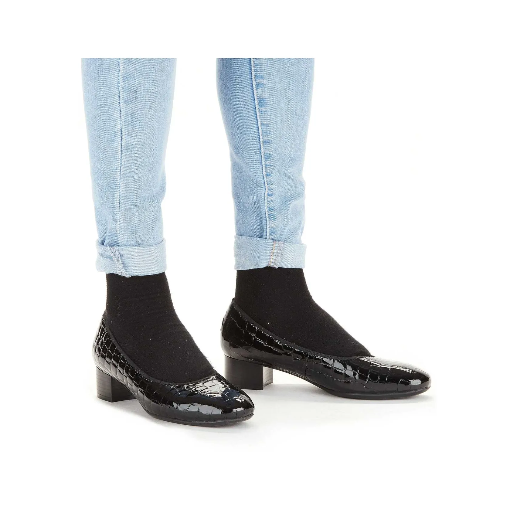 Rieker Business Shoes-Women'S Pumps Glossy Black