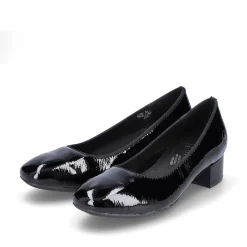 Rieker Business Shoes-Women'S Pumps Glossy Black