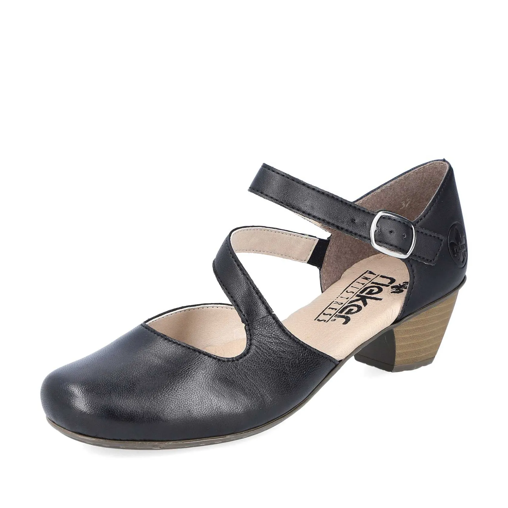 Rieker Business Shoes-Women'S Pumps Glossy Black