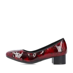 Rieker Business Shoes-Women'S Pumps Metallic Red