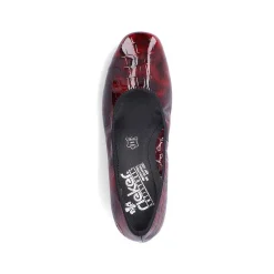 Rieker Business Shoes-Women'S Pumps Metallic Red