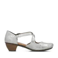 Rieker Business Shoes-Women'S Pumps Silver-Platinum