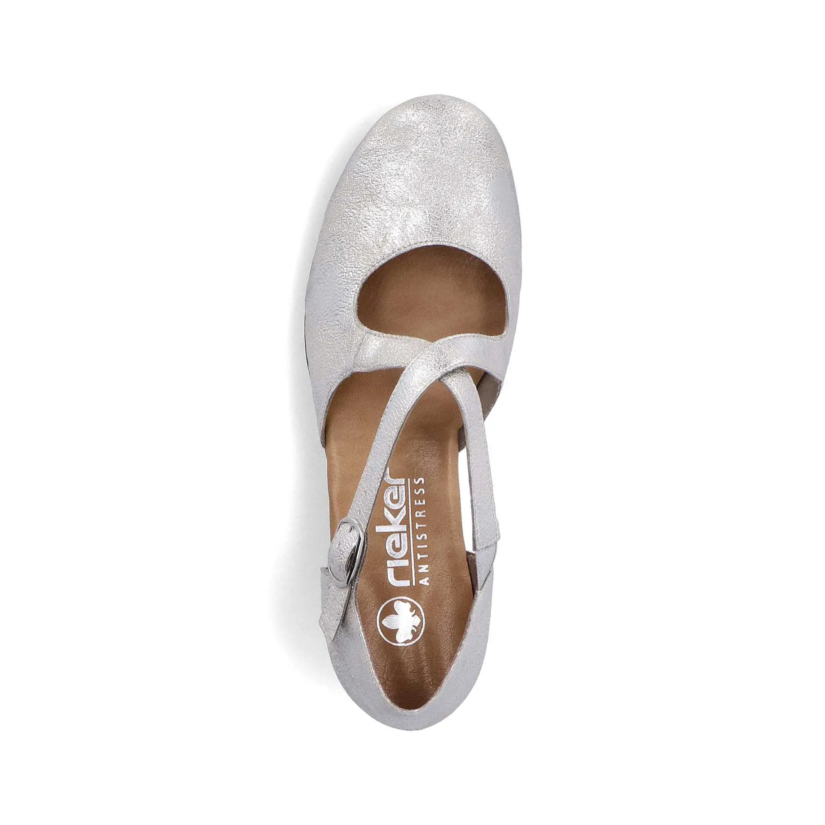 Rieker Business Shoes-Women'S Pumps Silver-Platinum
