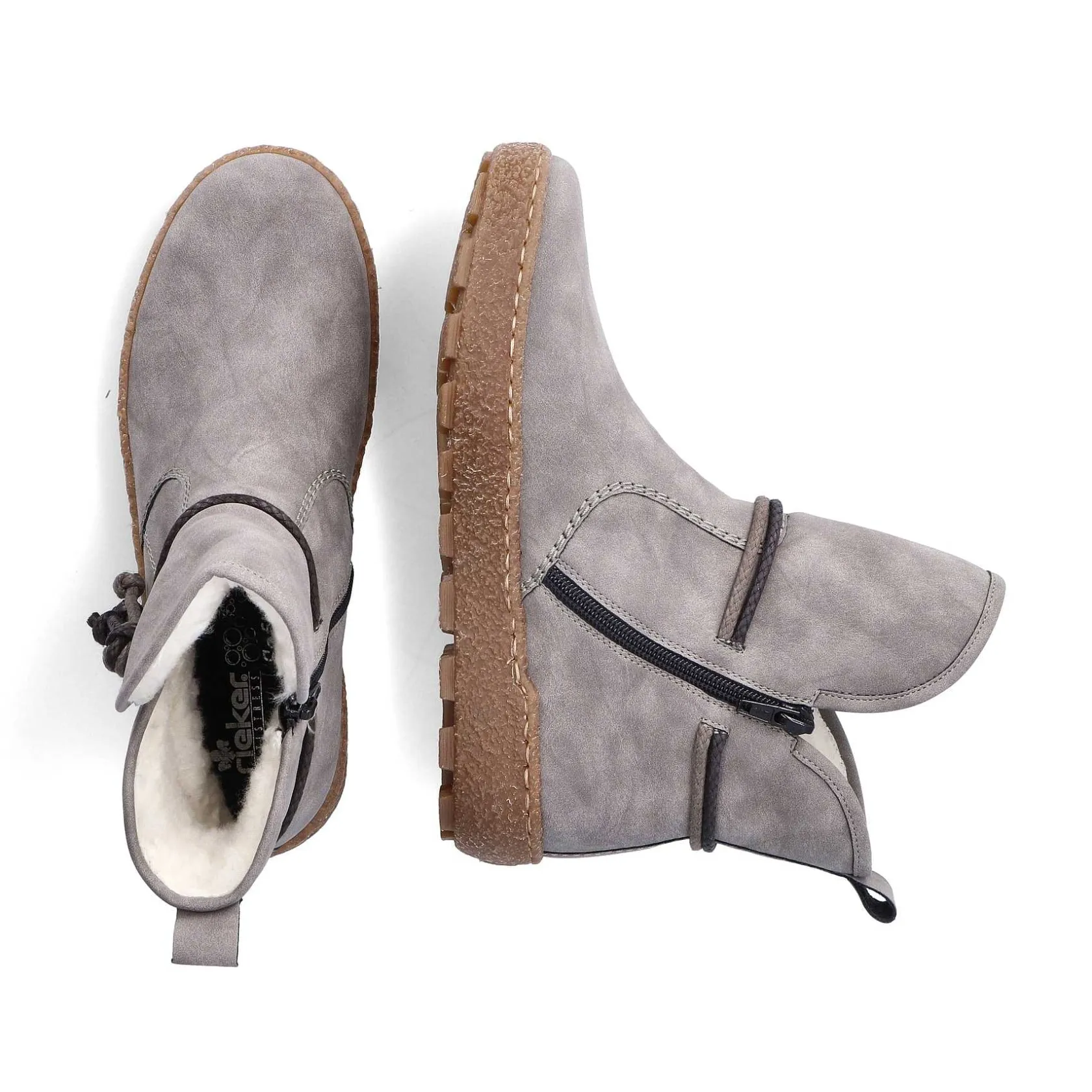 Rieker Ankle Boots & Boots-Women'S Short Boots Silver Gray